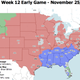 Illustration for article titled Which TV Market Is Getting Screwed This Sunday? An Analysis Of Week 12 NFL Viewing Maps